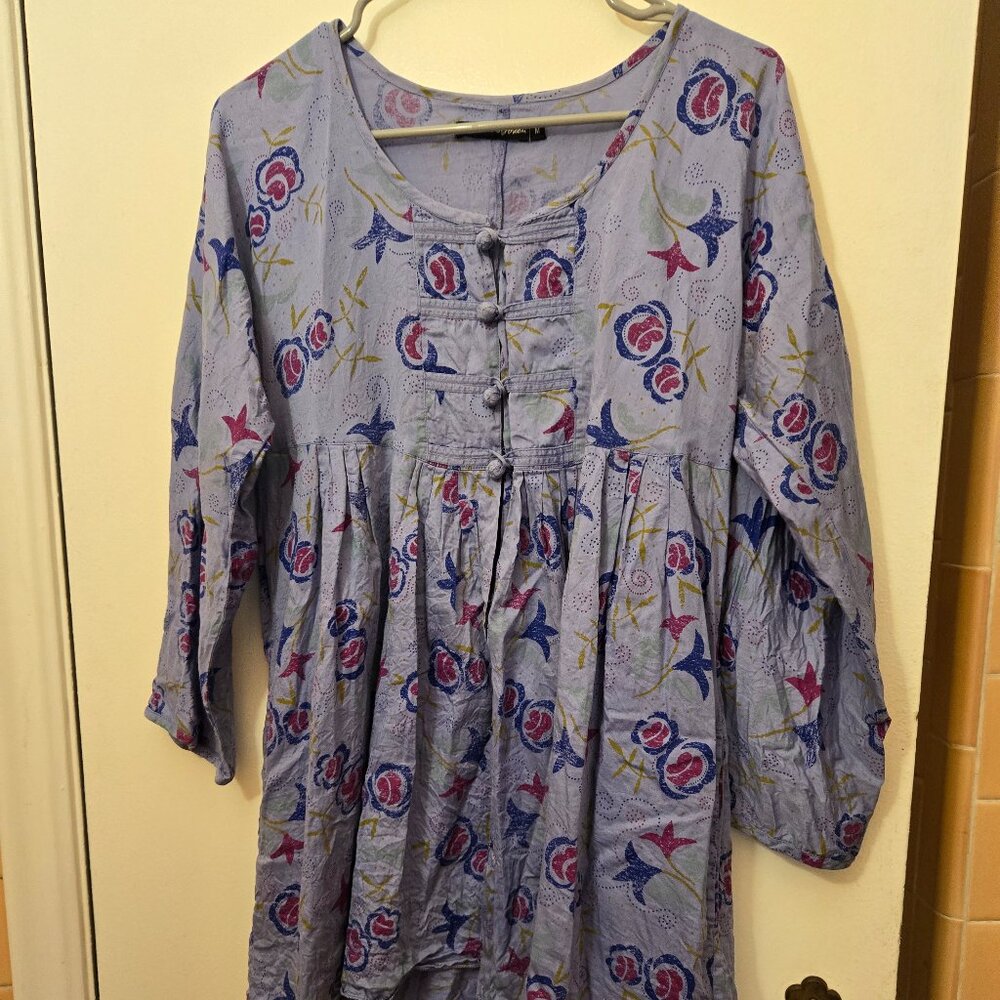 Gudrun Sjoden Periwinkle Blouse. Size Medium.
